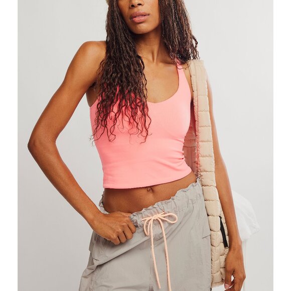 🆕 FP MOVEMENT Good Karma Sculpt Tank / Just Peachy - Picture 4 of 10